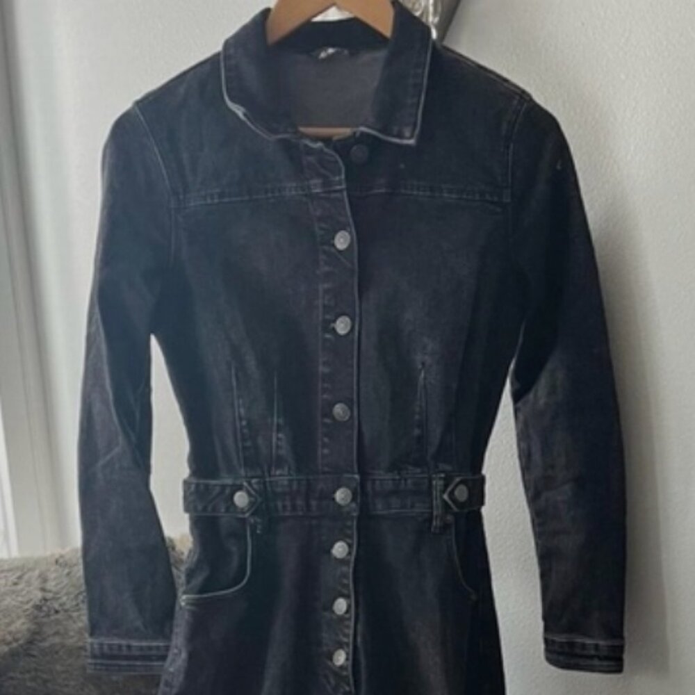 We The Free - CRVY Black Denim Jumpsuit